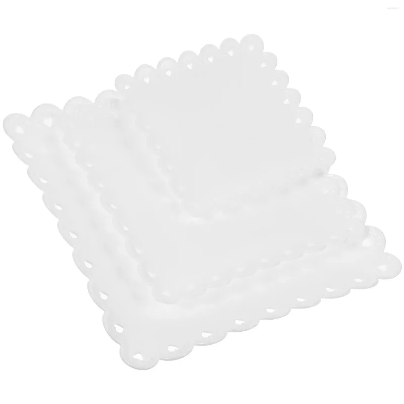 Квадратные квадратные квадратные тарелки закуски