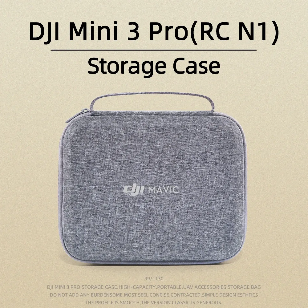 DJI Mini 3 Proストレージバッグのドローンホットセールグレーアリノンボックスポータブルバッグ旅行ショルダーバッグ防水と衝撃プルーフ