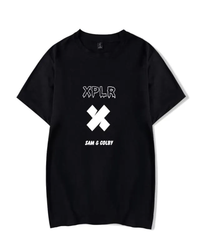 Sam et Colby Print XPLR Merch Shirts Crewneck Sweatshirt Cotton Classic Tshirt Fashion TEE3024438