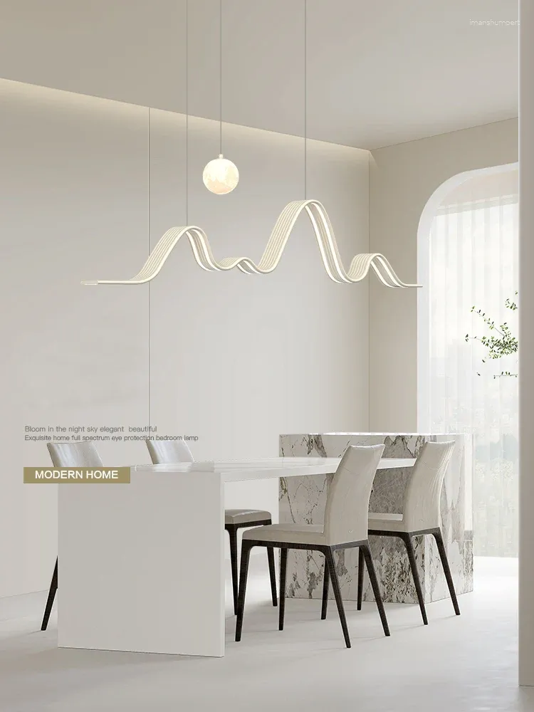 Lustres du restaurant minimaliste lampe à manger italienne table de lustre