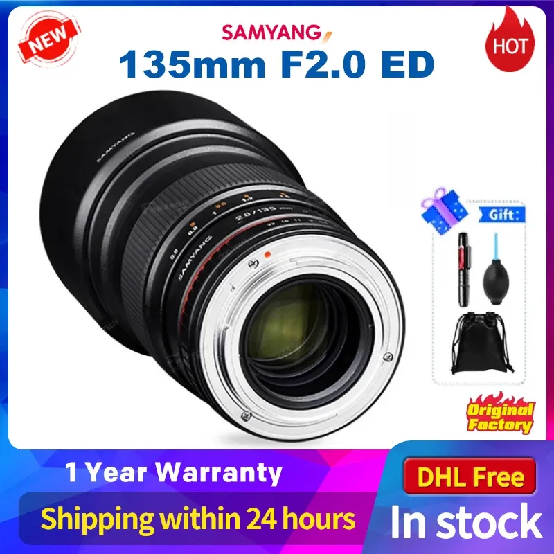 Accessoires Samyang 135mm F2.0 Asperische telefoto ED Full Frame Lens voor Sony Canon Nikon M4/3 Pentax K Mount Camera Lenzen