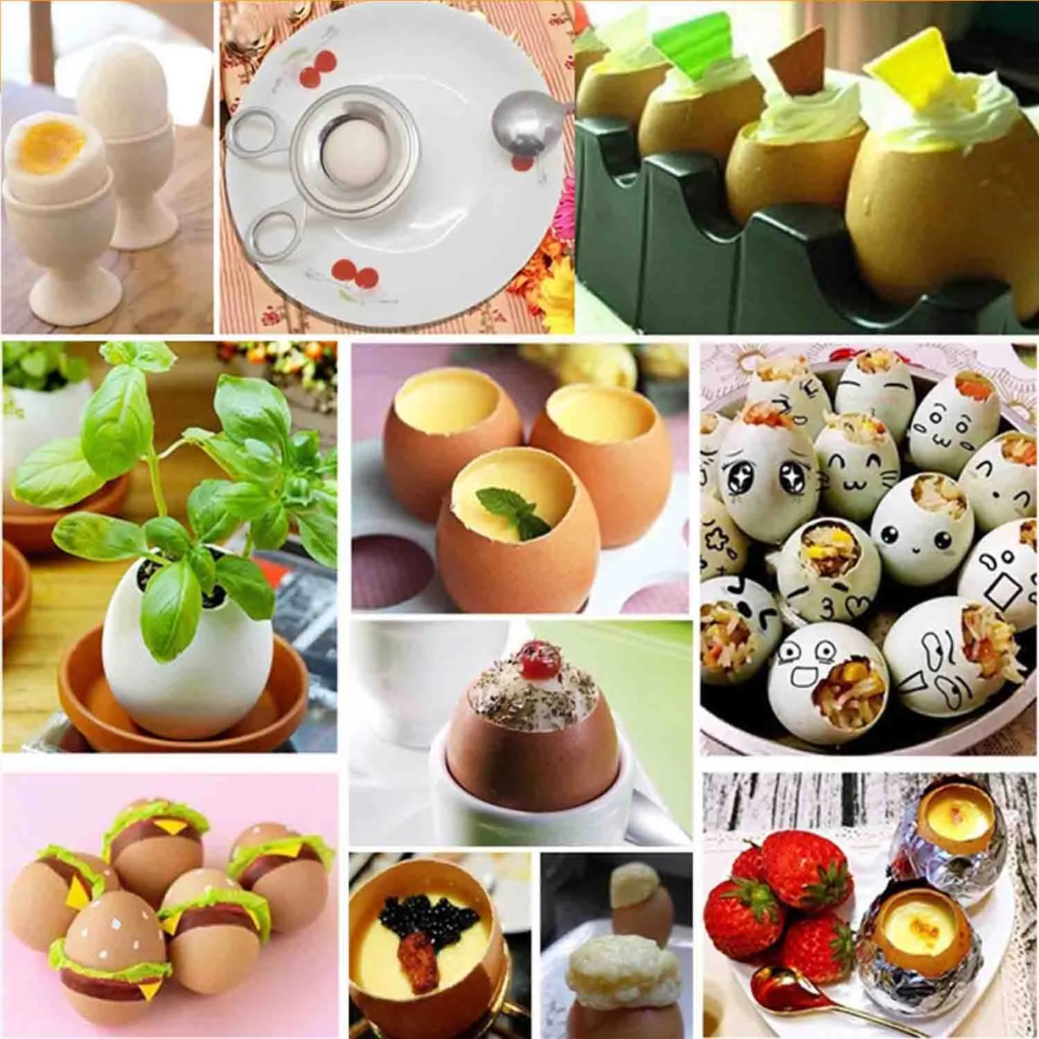 Herramienta multifuncional para batir huevos, utensilio para abrir huevos, tijeras, rebanada de acero inoxidable, separador de huevos, accesorios de cocina