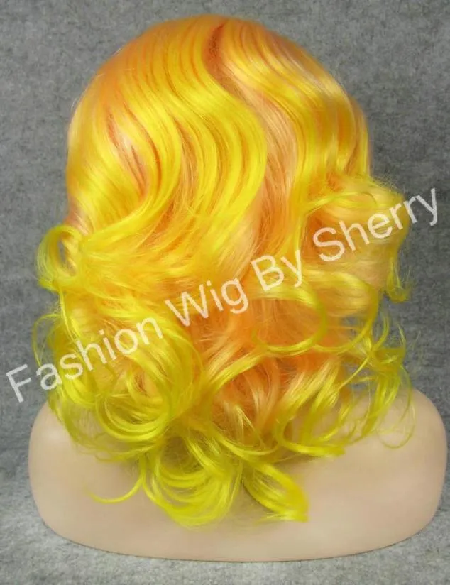 16quot 3100b3300 gelbtipped rosa hitzefreundlich synthetische Haar