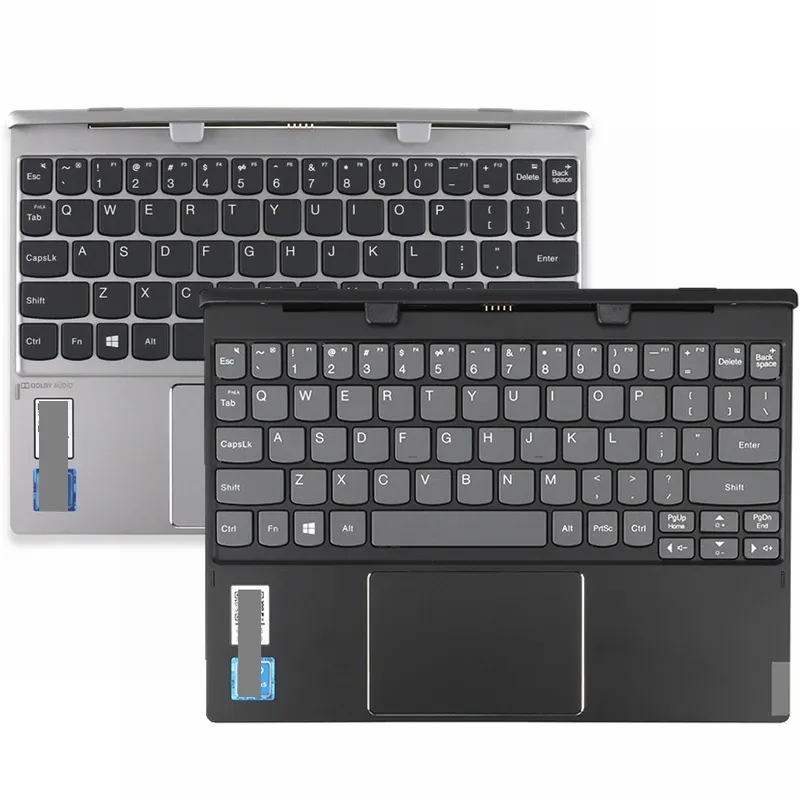 Keyboards For Lenovo MIIX 32010ICR / MIIX325 2in1New dock keyboard MIIX325 tablet keyboard Silver black