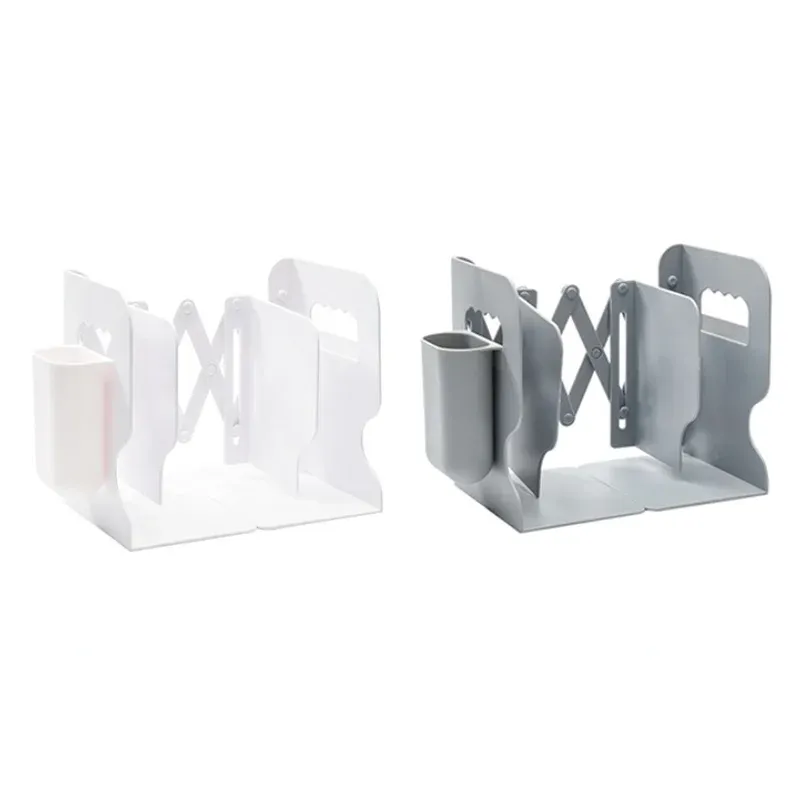 Bookend retralabili per gli scaffali Supporto Libero di supporto per supporto regolabile con tastier di cartelle organizzatore di cartelle per banco di penna