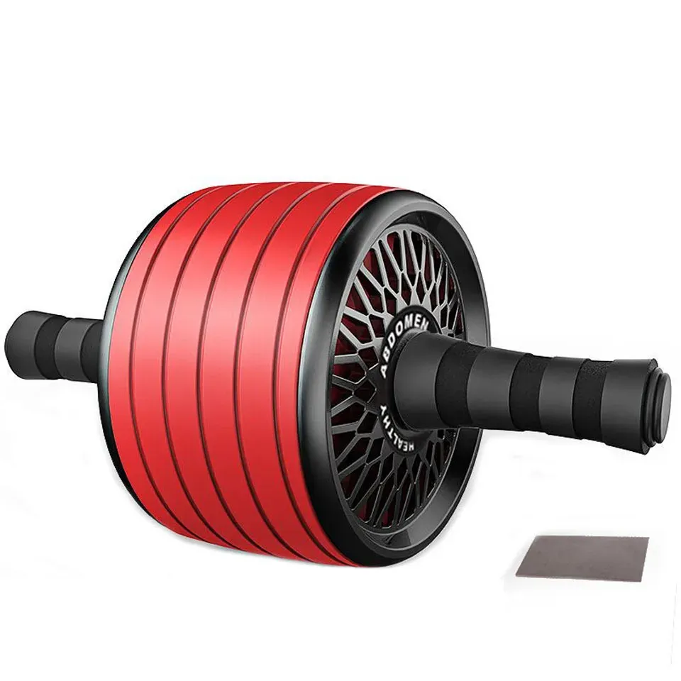 Kokossi 1pcs Black/Red Rullo Wheel Muscle Exercing Equipment Roller ruota di potenza addominale Strumenti di esercizio della gamba in vita del braccio