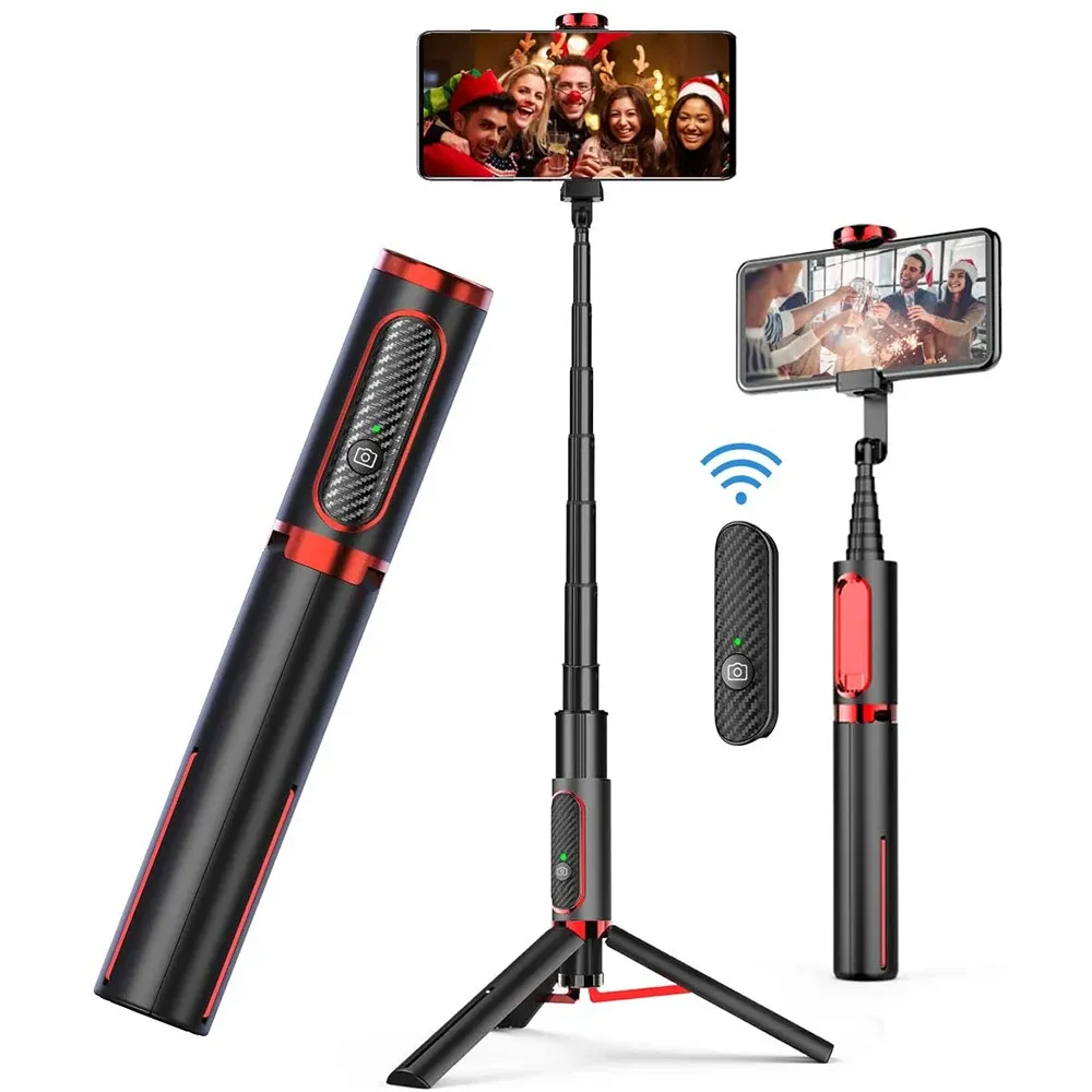 Monopods Selfie Stick Mobile Phone Tripod pour Xiaomi Redmi Huawei iPhone 11 Samsung Galaxy Note 20 Ultra Monopod Holder Stand Smartphone