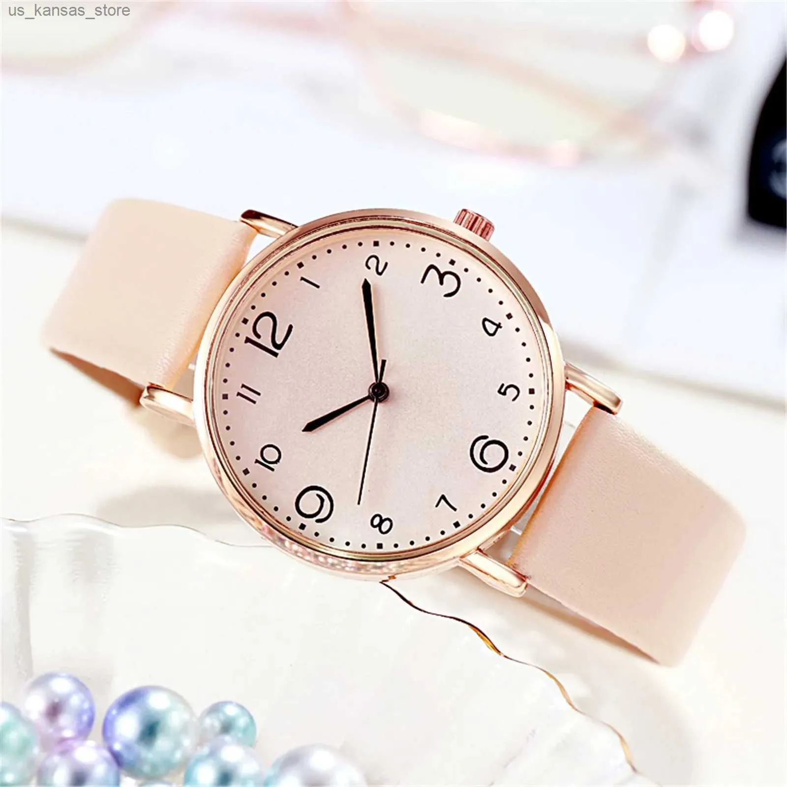 Wristwatches Popular Women Net With Stars Decoration Wild Belt Fashionable Simple Style Quartz Wrist Reloj Mujer Free Shiping240409