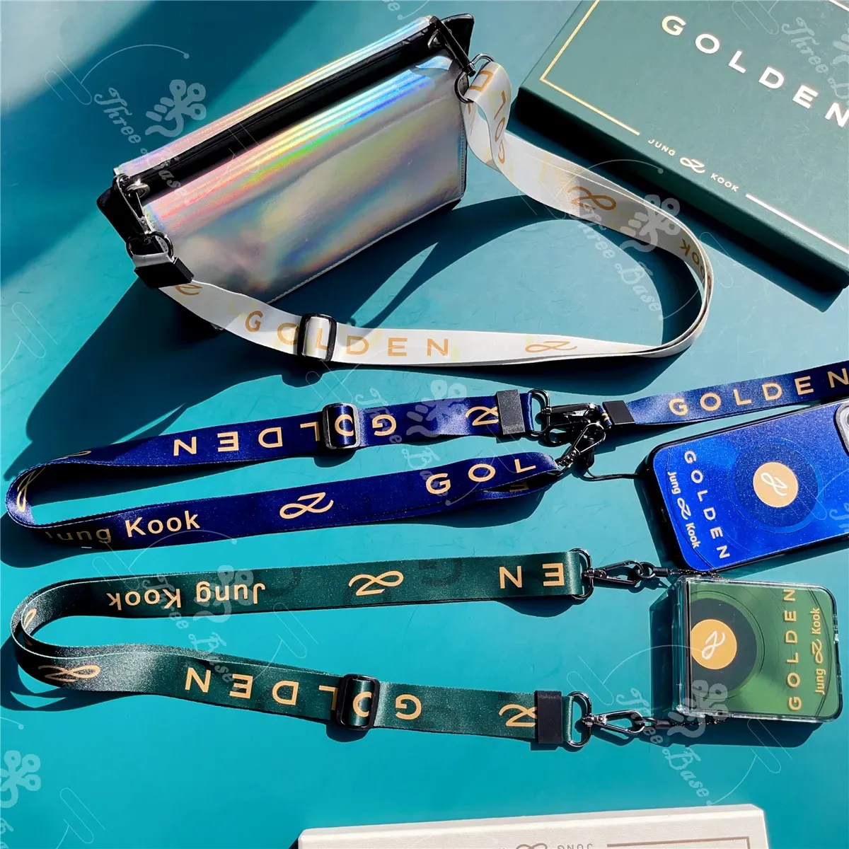 Pop einstellbares langes Telefon Lanyard Suga Jin Jimin Jhope Jungkook Golden RM Outdoor Crossbody Schulter Lanyard Halsband -Gurt