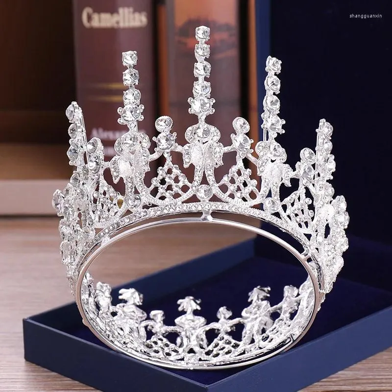 Klipy do włosów luksusowe kryształowe tiary i koronowa impreza norszektowa diadem dla kobiet ślubne akcesoria biżuterii tiara