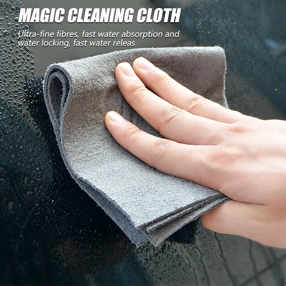 1-5PCS Thickened Magic Cleaning Cloth Reusable Microfiber Washing Rags Glass Wipe Towel For Kitchen Mirrors Auto Windows