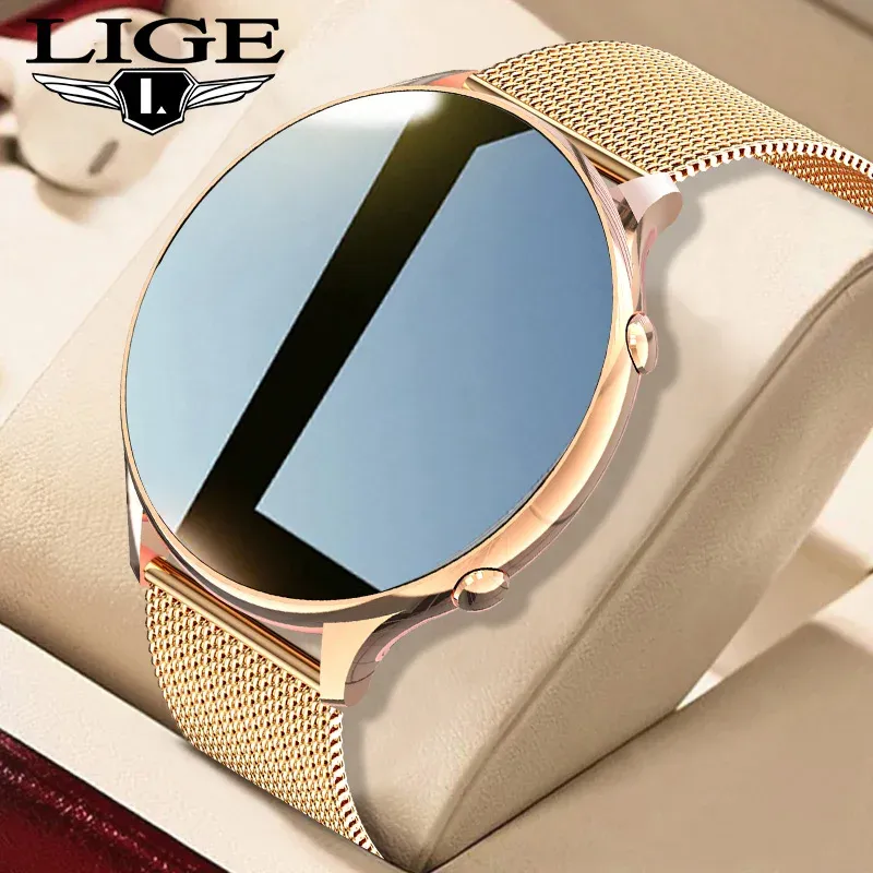 Watches Lige New Smart Watch Women 2023 Smartwatch Sports Clock Fashion Ladies Smartband Watch Waterproof Girl Armband för Android iOS