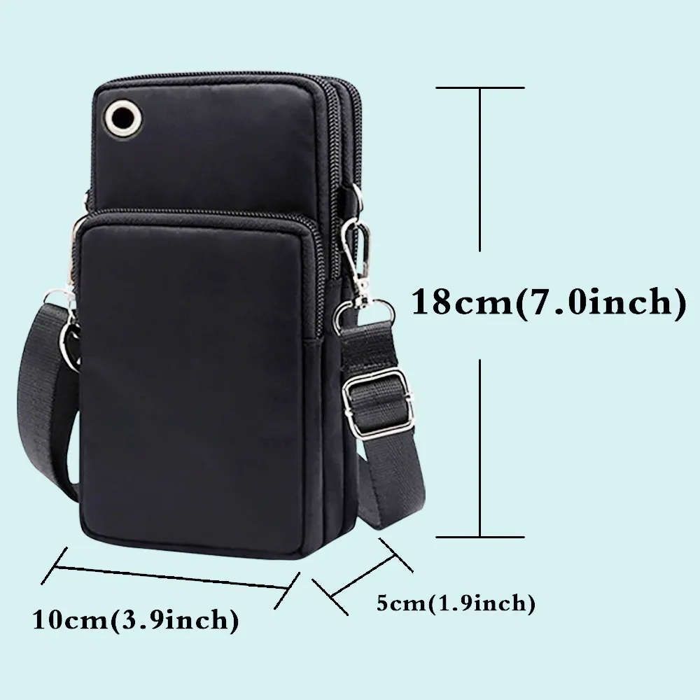 Sac de téléphone portable mobile imperméable Case de sacs Femme pour iPhone Samsung Xiaomi Samurai Series Harajuku Sport ARM ARM ARME SCHECH