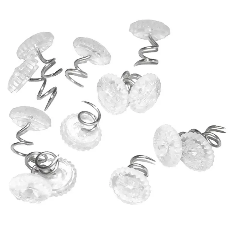 20pcs / 40pcs Twisstery Twist Pin Clear Rose Heads Kirts Juges pour housses Skirts de lit Cover de meubles de glissière de voiture en place