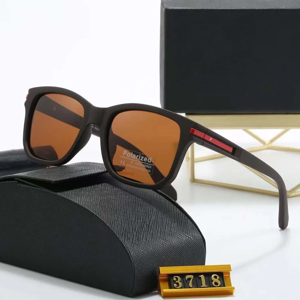 Lyxdesigner solglasögon för man kvinnlig logotyp designer glasögon lunett svart spegel gul spegel bruna ramglasögon man vintage solglasögon för kvinna lyxig gåva