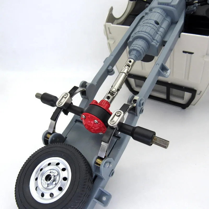 Mini Rear Axle System Metal Gear Rear Axle with Steel Gear for WPL D12 C14 C24 C24-1 B14 B24 ...