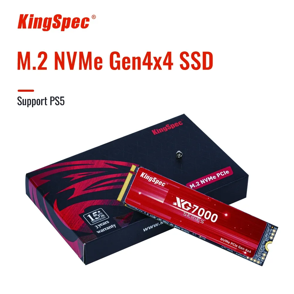 KingSpec SSD M2 NVMe 512GB 1TB 2TB 4TB 7000MB/S Ssd M.2 Ie 4.0 SSD