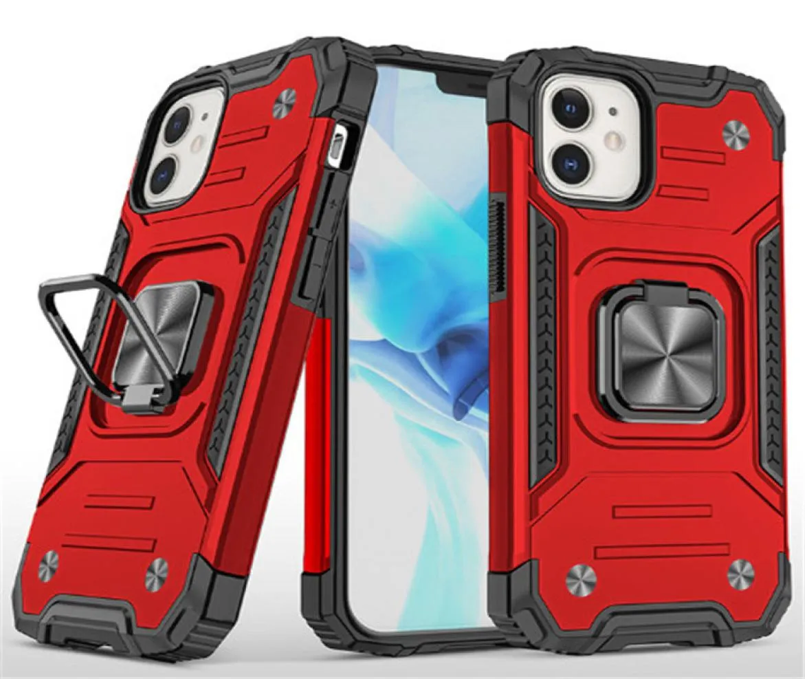 Casos de telefone com suporte para 13 78 XR XMAX 11 Pro 12 Max Samsung A10 A20 A51 A71 A21S Case de anel à prova de choque8851692