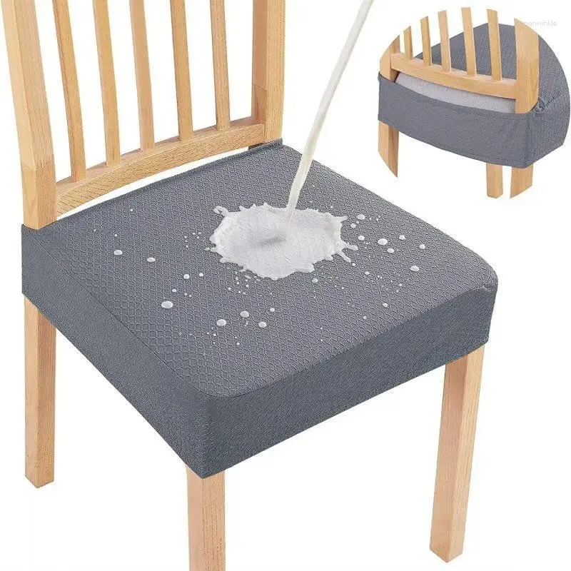 Stoelbekleding elastisch waterwerende stoelbedekking stretch vaste kleurstoelen kasten wasbaar voor huis zonder rugleuning meubels beschermer