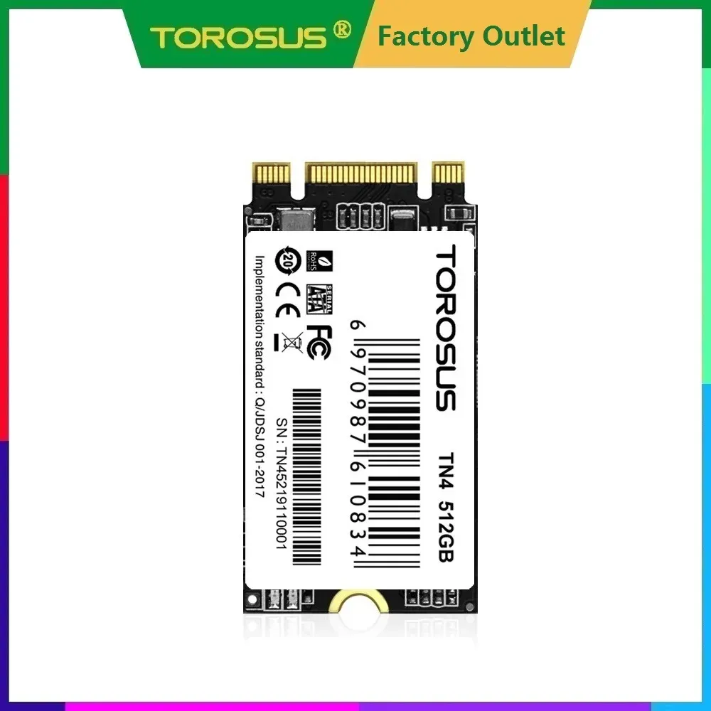 Drives Torosus M.2 2242 SSD SATA NGFF 128 Go 256 Go 512 Go 1 To M2 Disque à état solide de disque dur pour ordinateur portable PC ordinateur