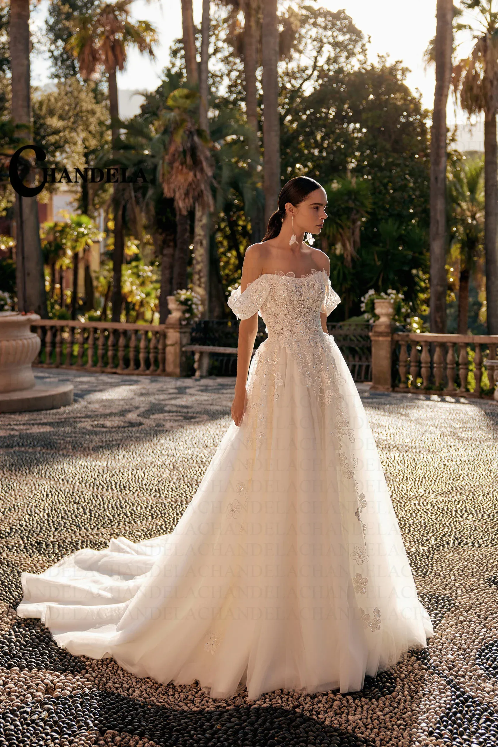 ChANDELA Glitter Off Shoulder Modern Filipiniana Wedding Dress For Women Trendy A Line Style With Boat Collar Personalized New Arrival Robe De Mariee From Ddmywonder 177.3 DHgate.Com