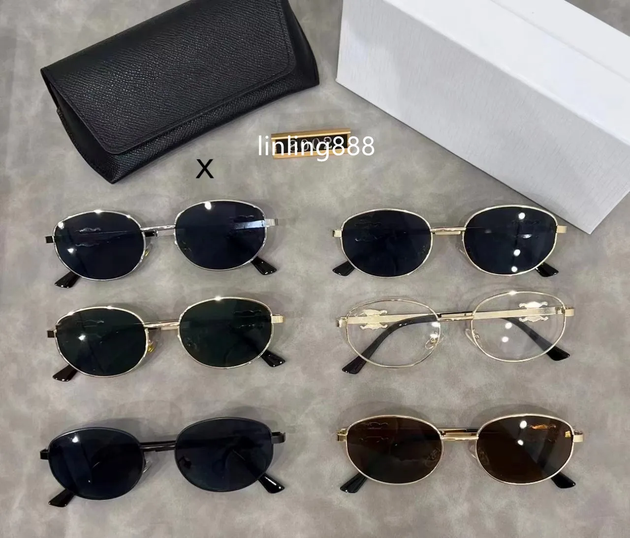 2024 designer sunglasses for mens womens Classic cat eyes oval luxury brand fashion design sunglasses Sunscreen radiation level trend sunglasses