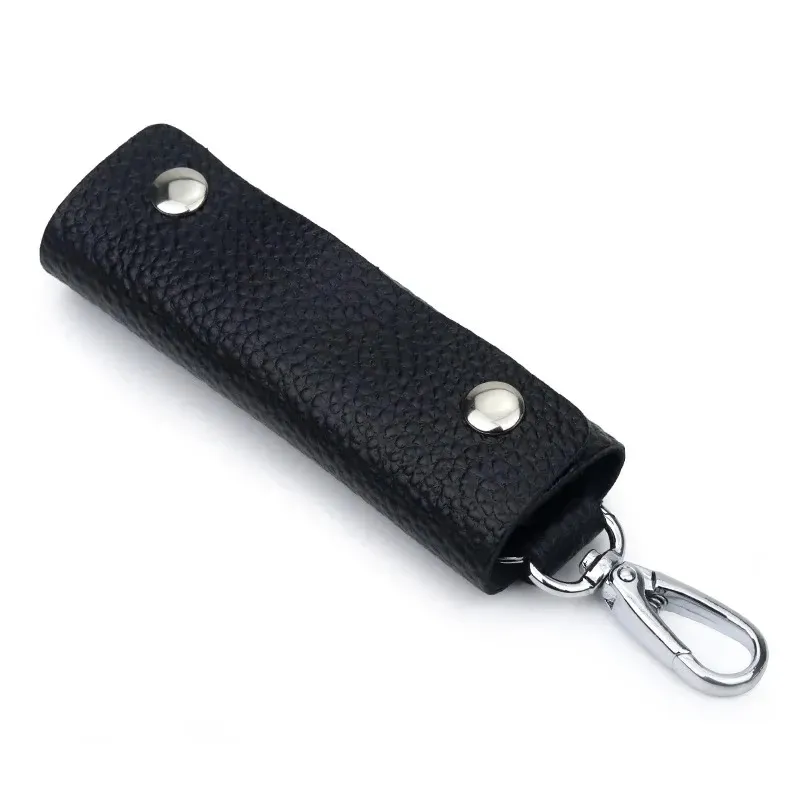 Retro Car Key Ring Uchwyt Organizator Akcesoria Key Key Hoolder Skórzana torba na brelok torebka Houseeper Portable Men Kluczowa torebka na klęską