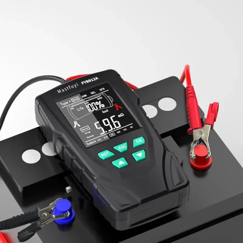 Mastfuyi Electric Battery System Tester Batteri Internt motstånd Spänningsutlopp Aktuell batterilivslängd LifeSapn Testmätare