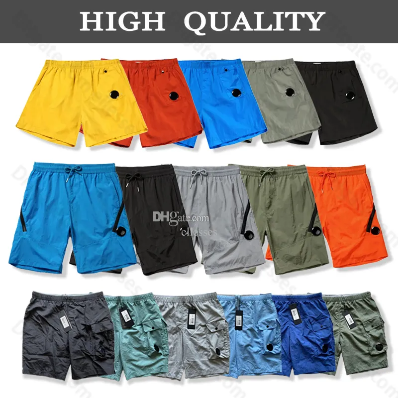 mens shorts designer cp short single lens pocket classic color baggy beach pants jogging casual quick drying sweatpants