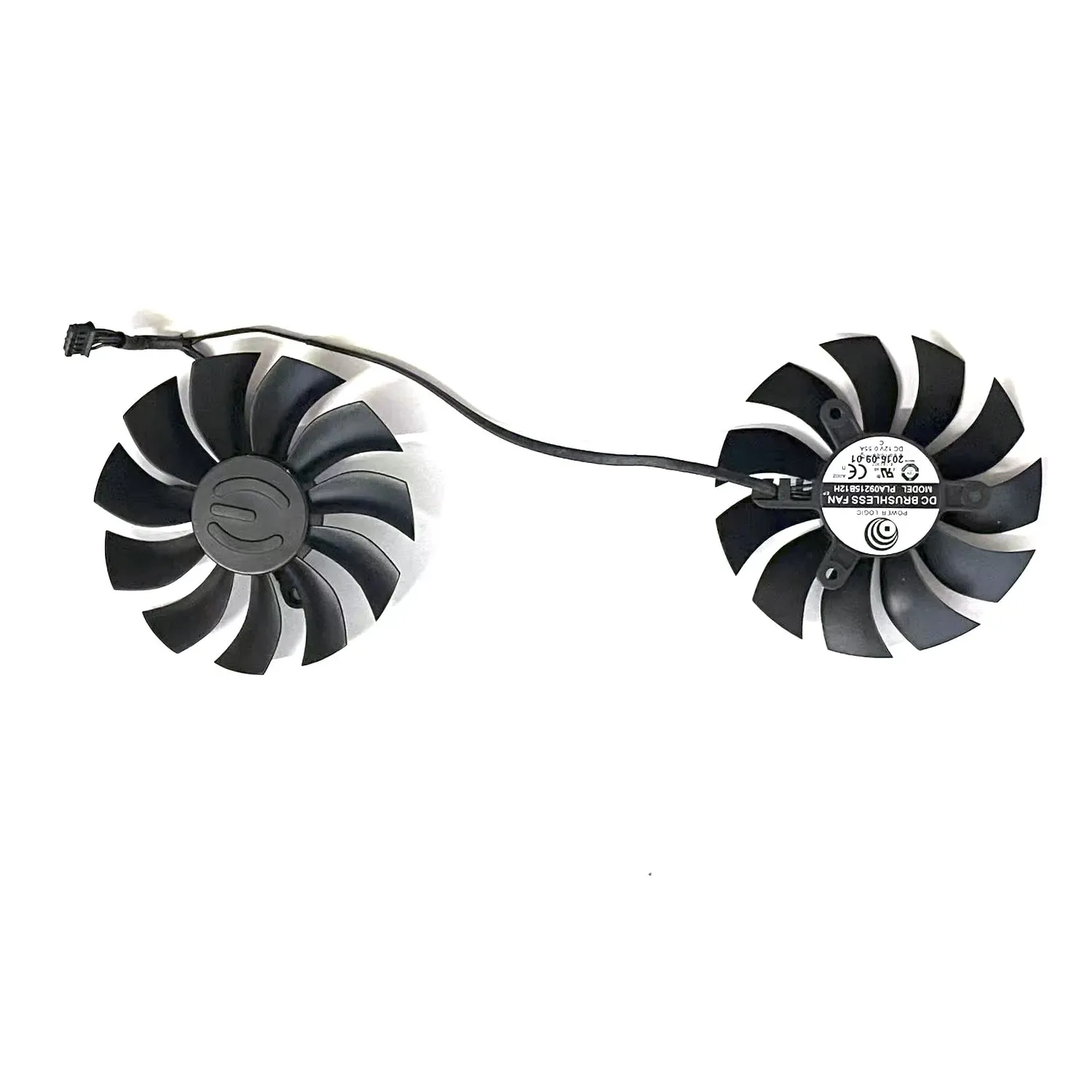 NEW PLA09215B12H 4PIN DC 12V 0.55A GTX1070 GPU FAN مناسبة لـ EVGA GTX 1080 1070 1060 980 970 960 950 مروحة بطاقة الرسومات