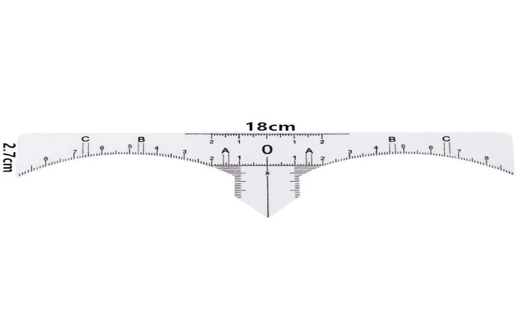 Mikroblading jednorazowy rzut do brwi naklejka narzędzia do tatuażu Pomiar Makijaż Makijaż kosmetyczny tatuaż brzeli