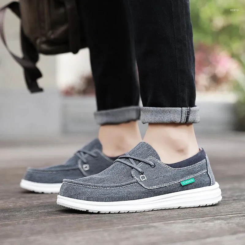 Casual Shoes Spring Lightweight Men Canvas Outdoor Non-slip Comfortable Low-cut Breathable Mens Fashion Daily Flats