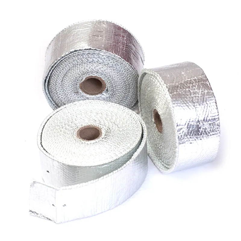 thumbnail image 2 of 16ft Exhaust Heat Insulation Wrap Tape – Vermiculite Coated Fiberglass For Headers, Turbo Pipes 2 of 4
