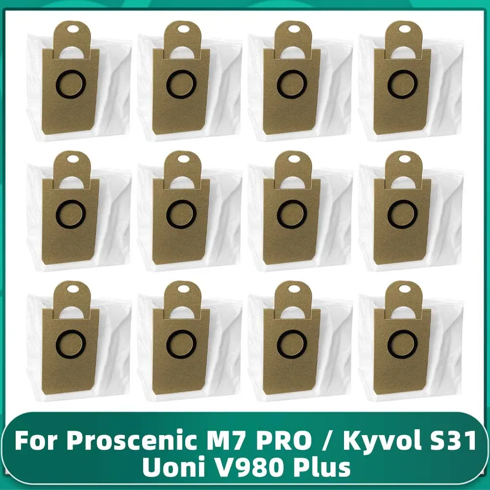 For Proscenic M7 PRO / Max / Kyvol S31 / Uoni V980 Plus Leakproof Dust Bag Robotic Vacuums Spare Part Replacement Accessories