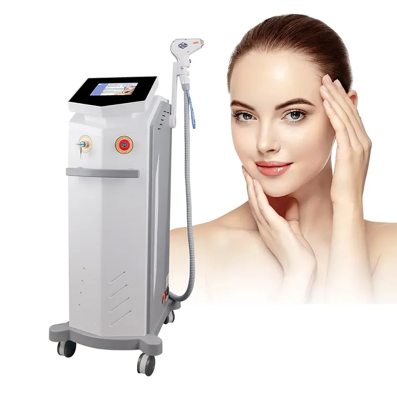 Nova chegada 808 Remoção de cabelo do diodo a laser Equipamento de beleza Máquina de remoção de cabelo da perna do corpo indolor