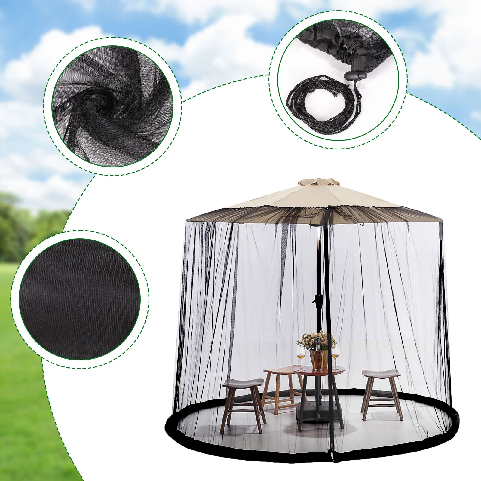 11 ft square patio umbrella 9/10/11/12ft Solar LED Square Cantilever Patio Umbrella