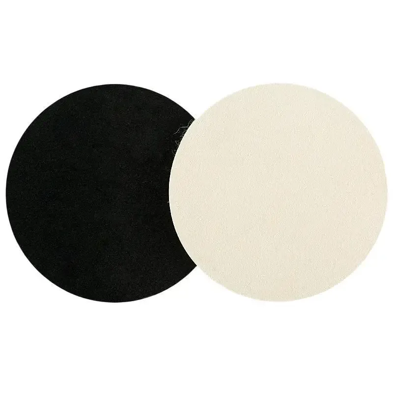 20pcs Wool Felt Polishing Pads 3 Inch Buffing Wheel Polish Pad Flocking Back