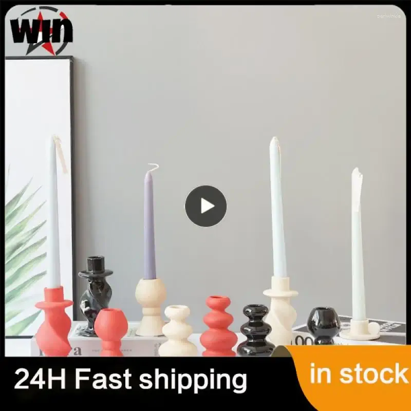 Candle Holders Nordic Style Table Decoration Tray High Quality Ceramic Holder Vases Candlestick Household