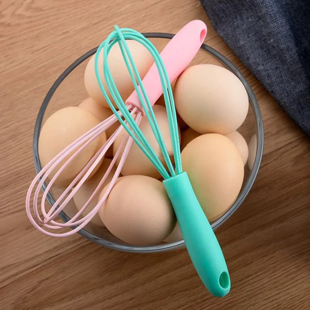 Fbatta da 6 pollici Whiicone Whisk Manual Ogger Mixer non slittata facile da pulire il latte di uovo di latte da cucina da cucina da cucina da cucina da cucina