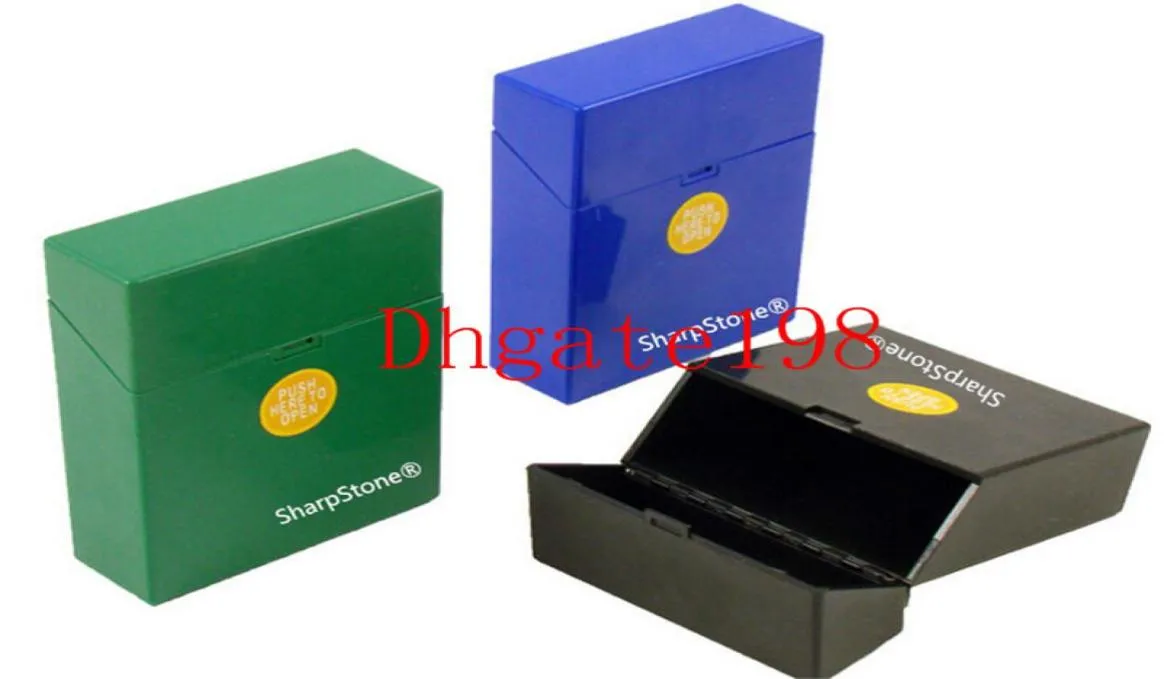 Fashion SharpStone for smoking herb grinder Cigarette Holder Tobacco Storage Case Gift New Fashion Plastic sharpstone Cigar Cigare5704515