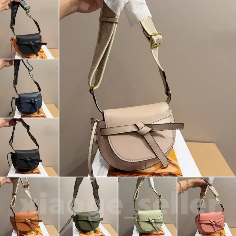 Schoudertas dames luxe ontwerper handtas mini schouderzadel zwart bruin flap lederen crossbody zak zadeltassen met riem 19x16 cm