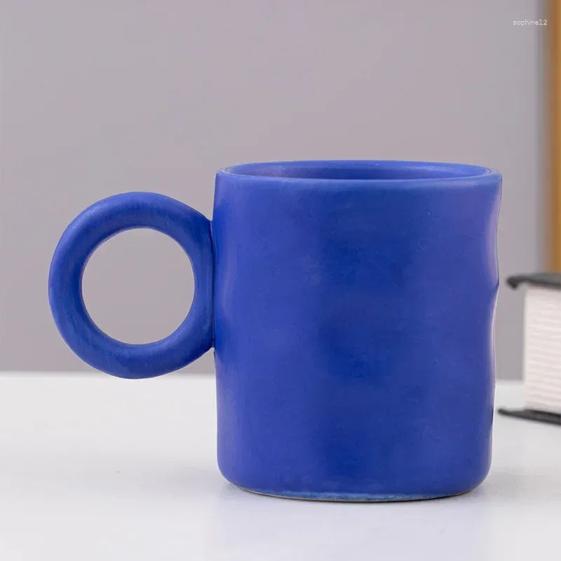 Kupalar kupa seramik ve seramik büyük kulak İskandinav kahve fincanı fincan için seramikler içecek eşyaları