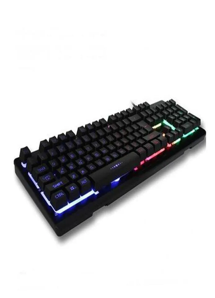 USB Wired Gaming KeyBoards Professional Backlight Keyboard för LOL -spel eller Offcie Rainbow Illuminous Flash Lights Antighosting 2468774