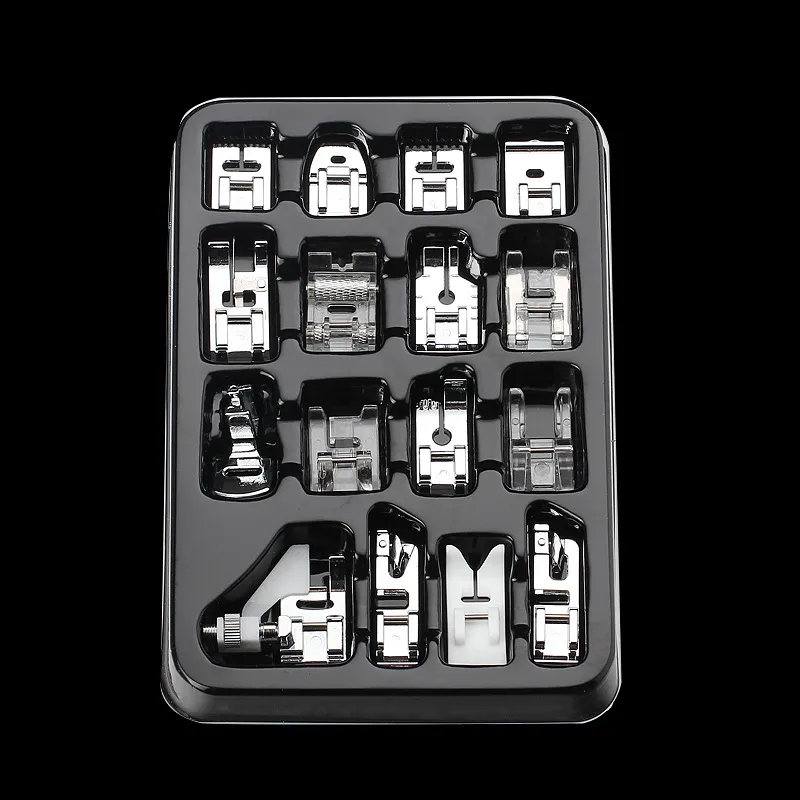 15pcs Presser Foot Feet For Janome Toyota Brother Singer Domestic 15pcs Presser Foot Feet For Janome Toyota Brother Singer Domestic