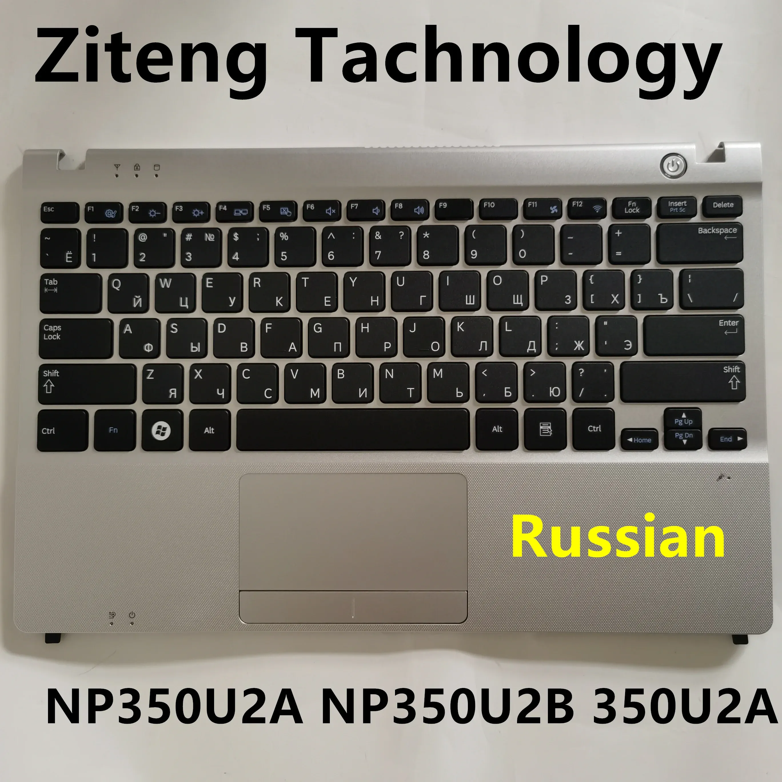 Toetsenborden ru Russisch voor Samsung NP350U2A NP350U2B 350U2A Laptop -toetsenbord met C -cover