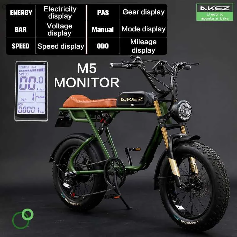 Bikes akez ectric bicyc adulte montagne ebike montagne muted roux frein hydraulique vélo ectrique l48