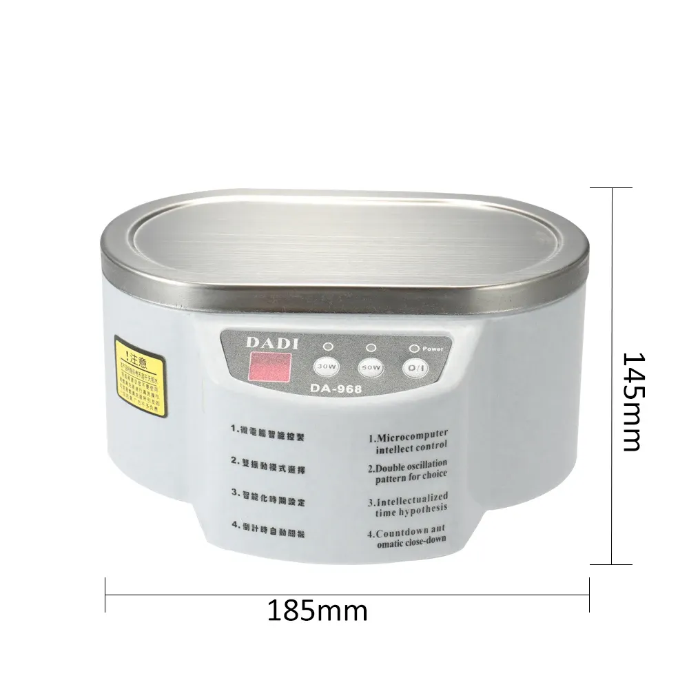 Limpador ultrassônico digital de 30/50W de 500 ml de lavagem de jóias de jóias anel de anel de vidros assistir pincel ultrassom arruela de limpeza máquina de ferramentas