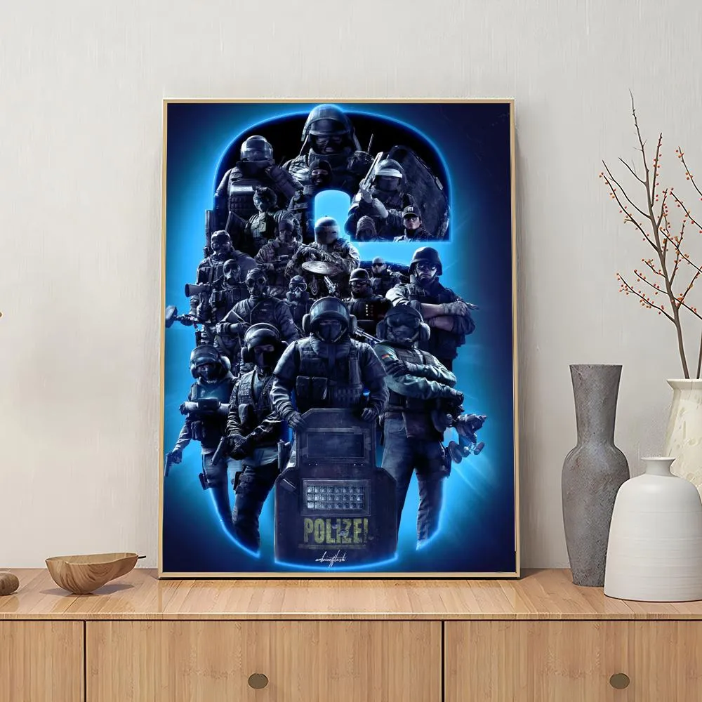 Rainbow Six Siege Vigil Retro Metal Poster Chic Retro Iron Painting