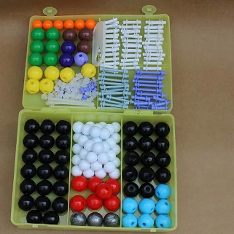 Molekylär modell organisk /oorganisk struktur kit lämpliga för gymnasieelever lärare DIY Building Toys 267 st