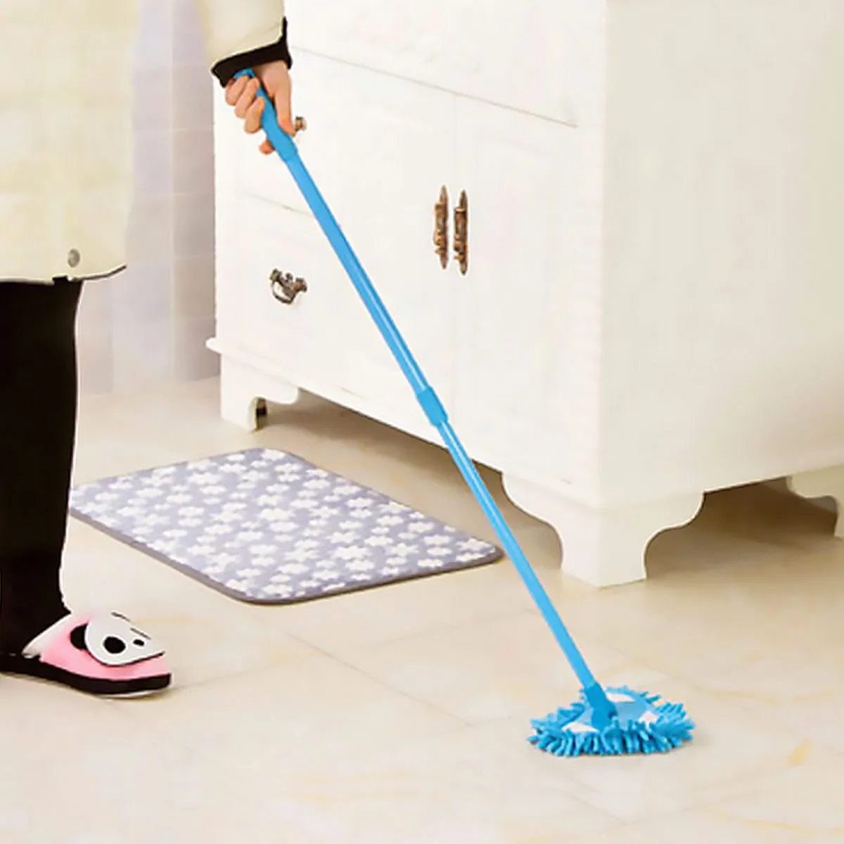 Triangle Cleaning Mop, 360 Degree Rotatable Adjustable Extendable Wall Cleaning Mop, Retractable - View #4